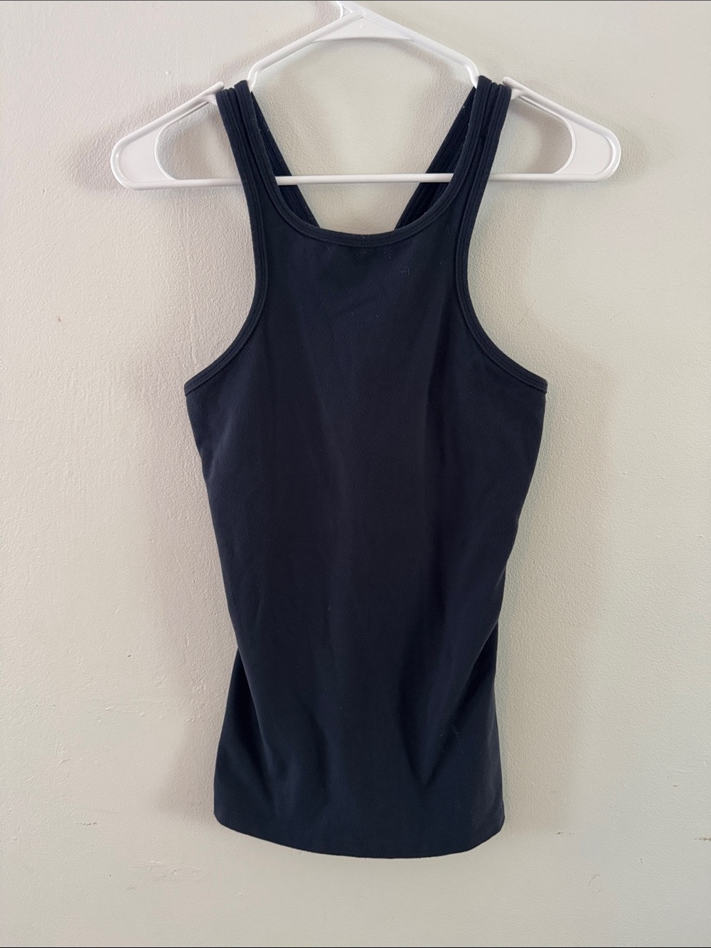 Beyond Yoga Navy Double-Strap Racerback Tank Sz L